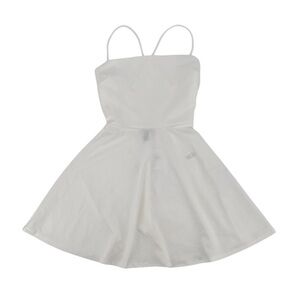 Windsor White Spaghetti Strap Lace Trimmed Mini Skater Dress Size Small Women’s